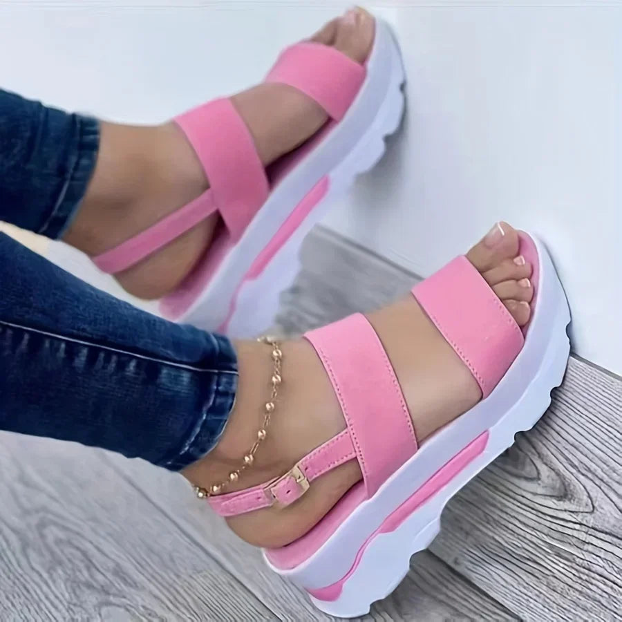 Women’s Summer Wedge Sandals – Open Toe, Non-Slip
