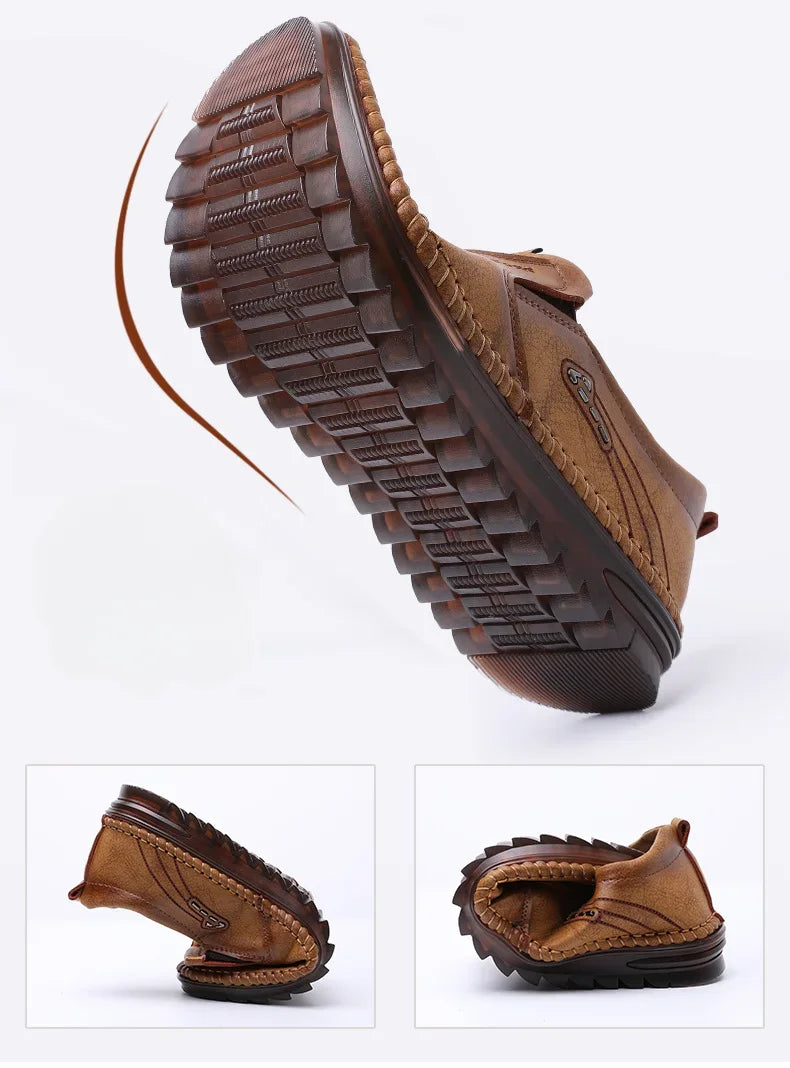 Men’s Handmade Leather Moccasins – Casual Business Flats