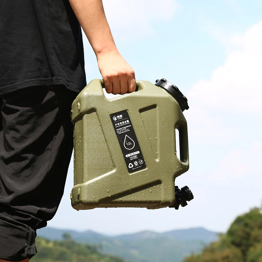 10/12L Portable Camping Water Container with Faucet