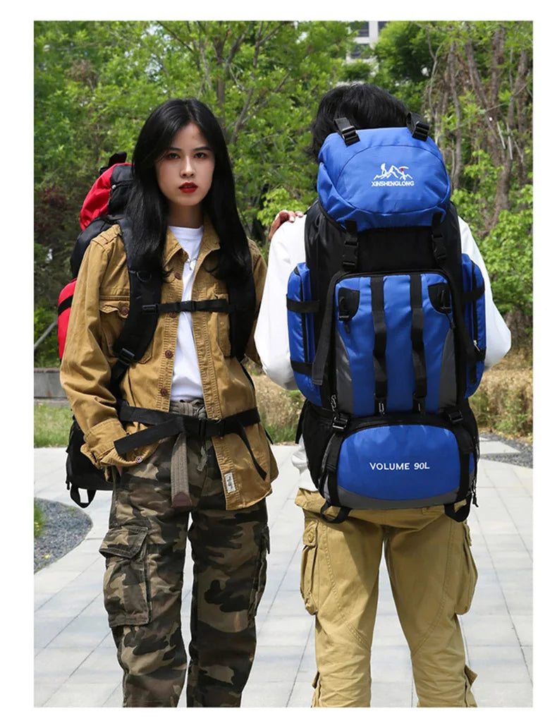 90L Waterproof Hiking Camping Backpack – Large Outdoor Rucksack