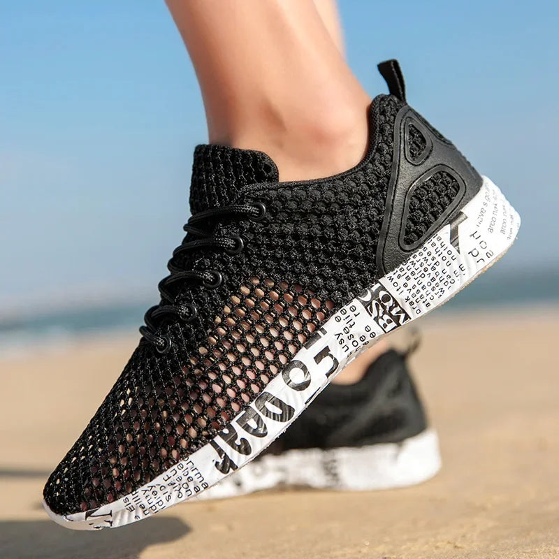 Men’s Summer Aqua Sneakers – Mesh Water Sport Shoes