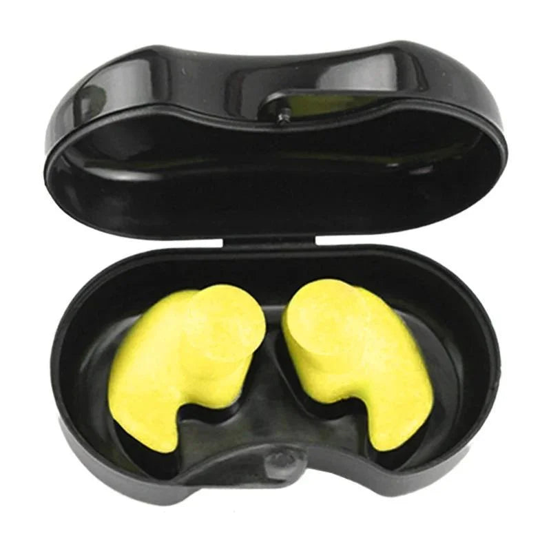 2PCS Reusable Waterproof Silicone Swimming Earplugs