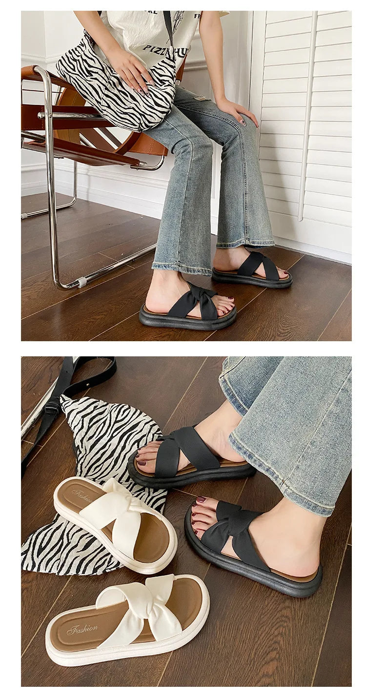 Women’s Pearl Summer Slippers – Anti-Slip Beach & Home Wear