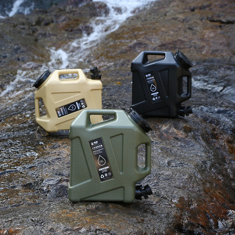 10/12L Portable Camping Water Container with Faucet