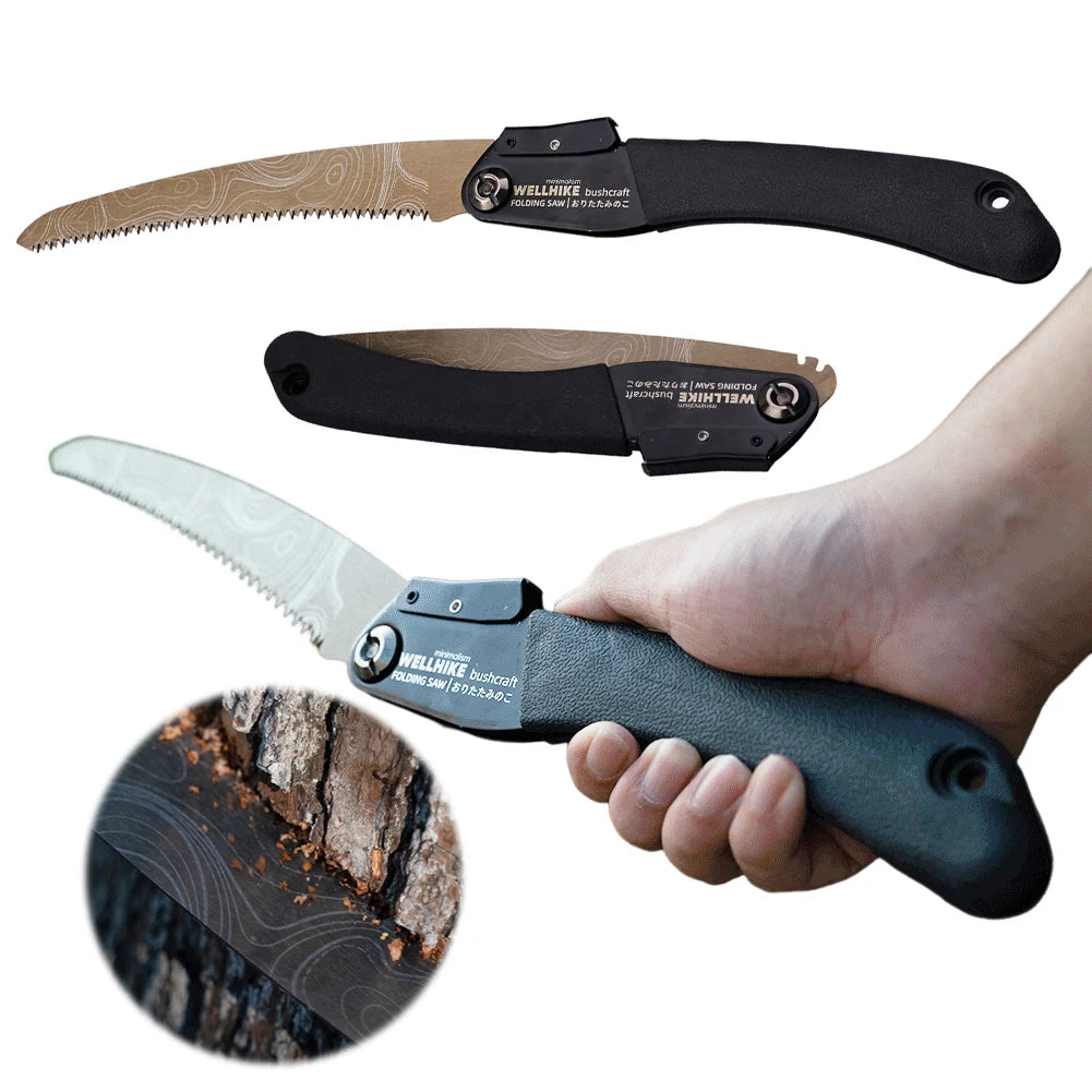 Mini Folding Hand Saw with SK5 Blade for Camping