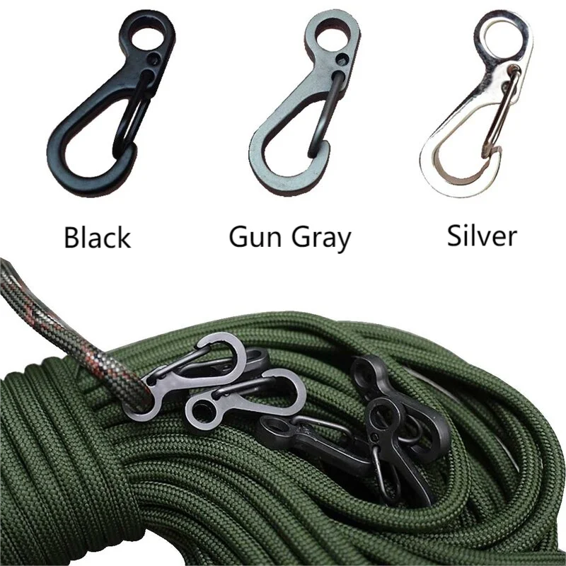 10Pcs Mini Carabiner Keychain Clips for EDC & Camping