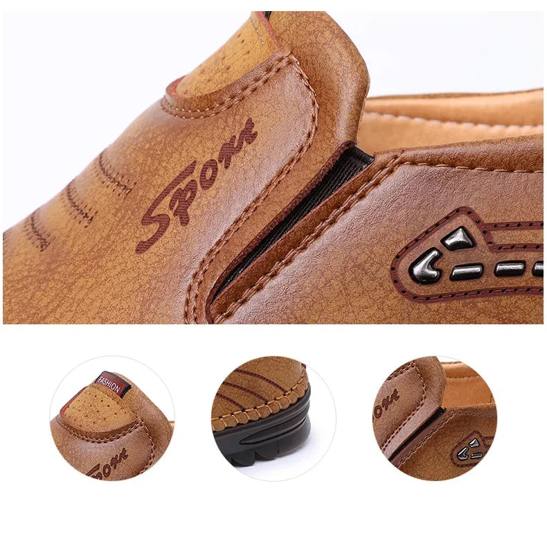 Men’s Handmade Leather Moccasins – Casual Business Flats