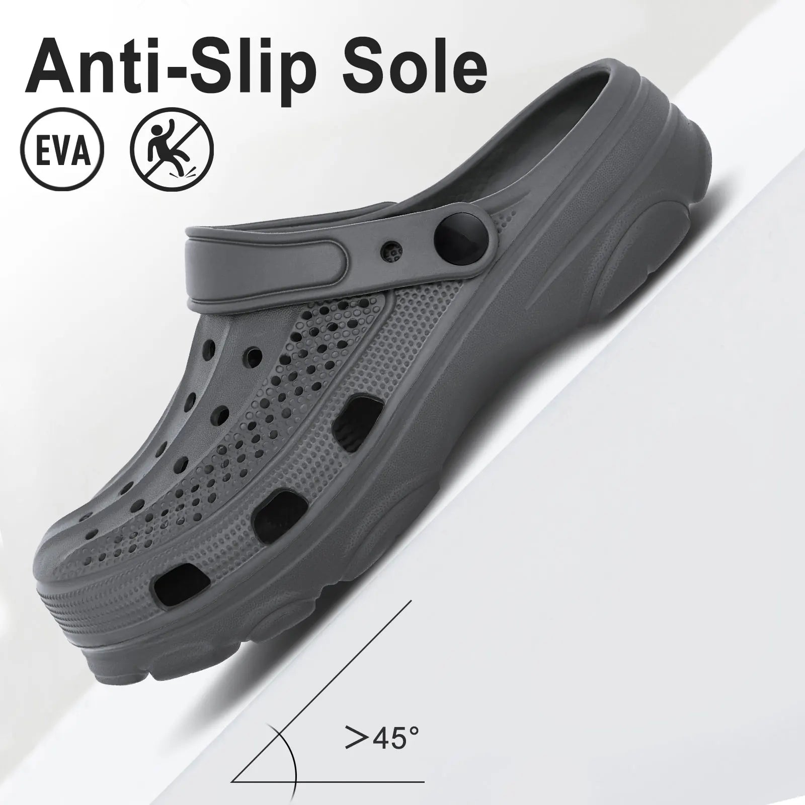 Comwarm Men’s Clogs – Breathable Garden & Beach Sandals