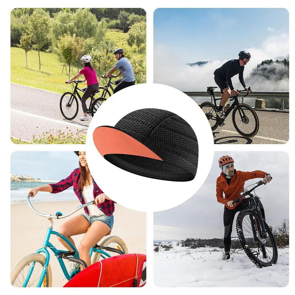 Cooling Cycling Helmet Liner Hat with Visor