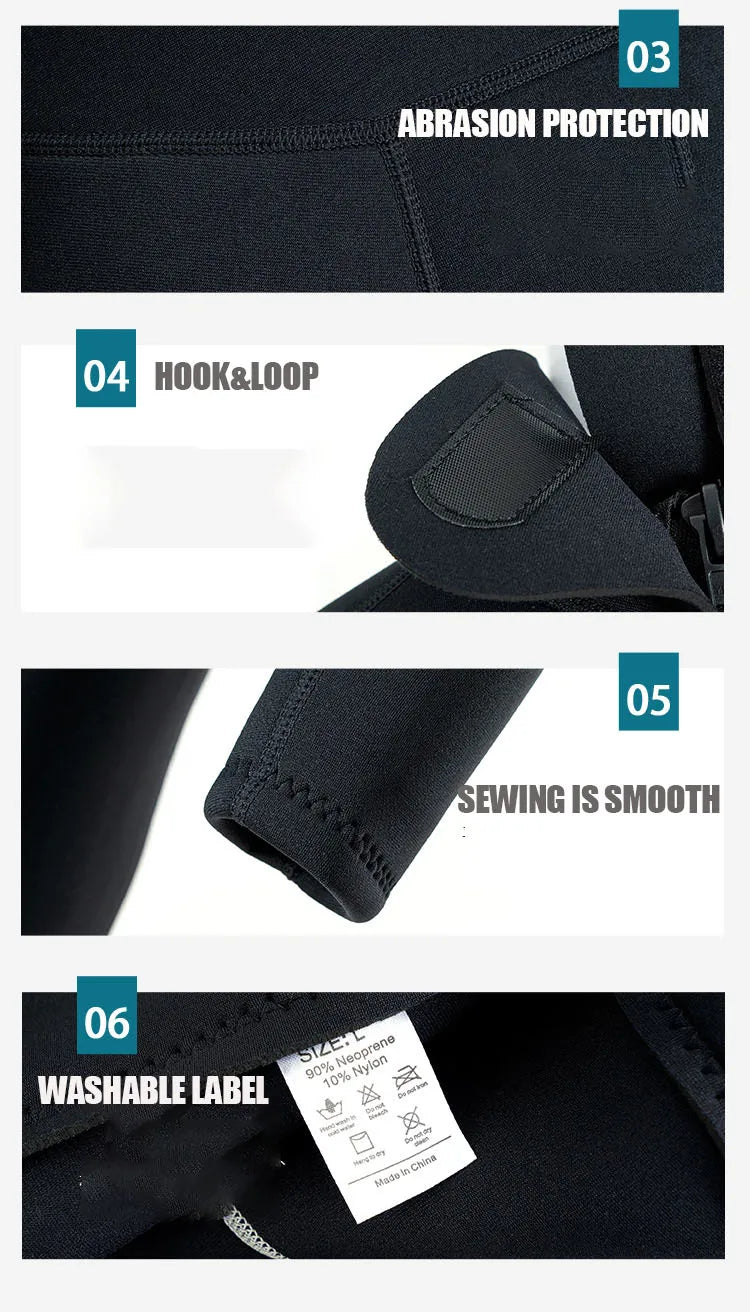 3mm Men’s Neoprene Full Wetsuit for Diving & Surfing