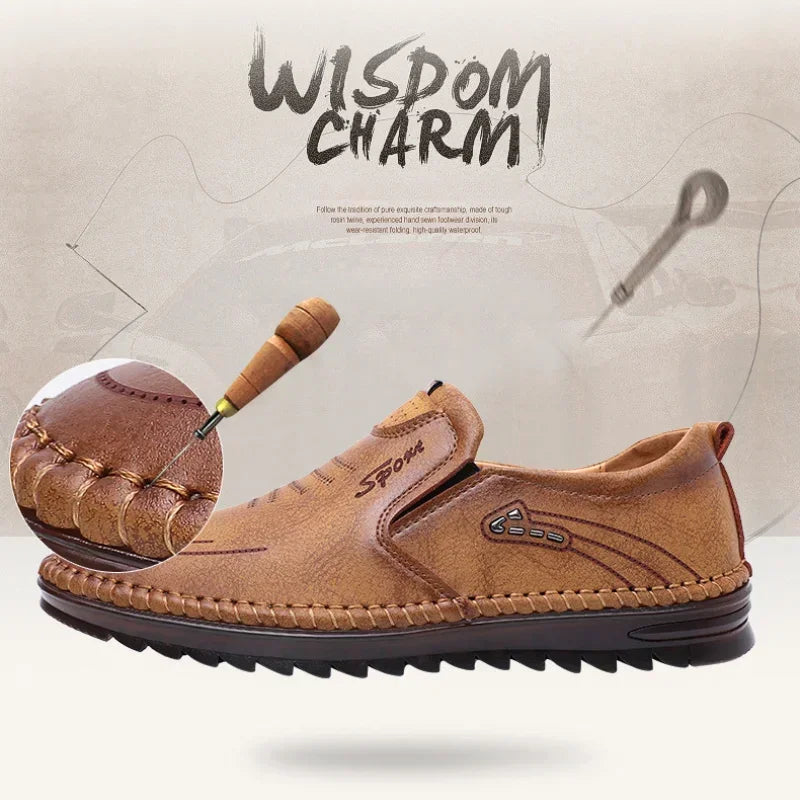 Men’s Handmade Leather Moccasins – Casual Business Flats