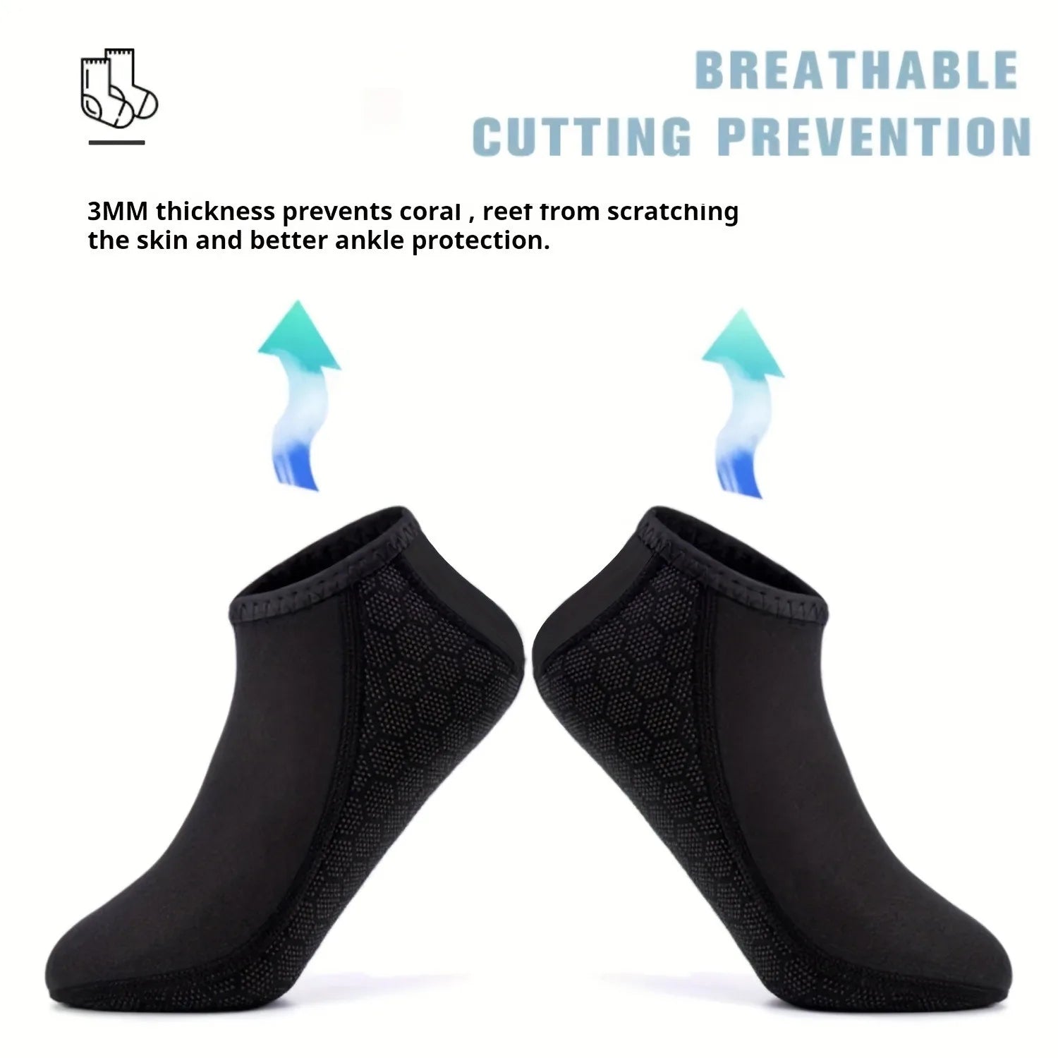 3mm Neoprene Water Socks for Diving & Beach Sports