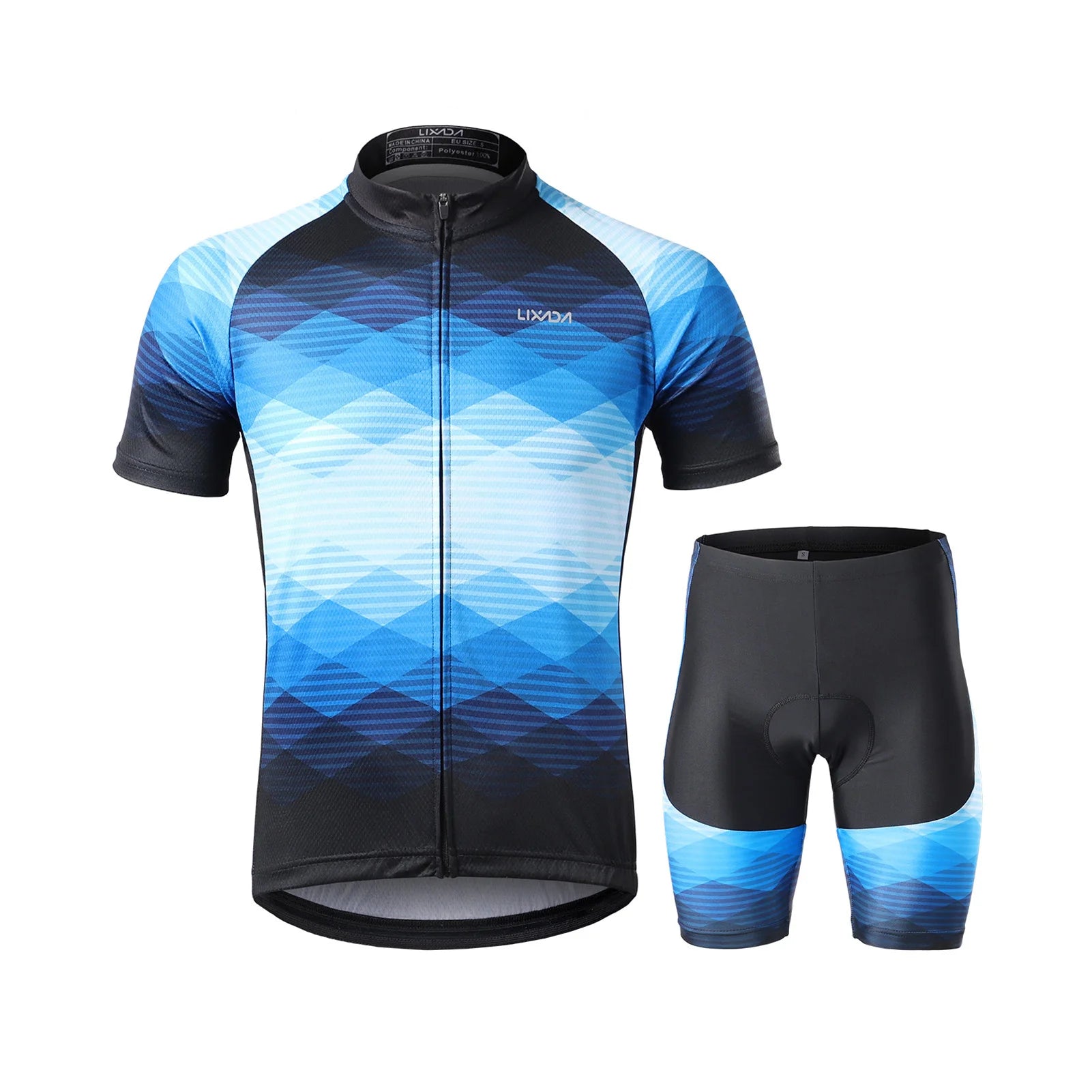 Lixada Men’s Cycling Jersey & Padded Shorts Set