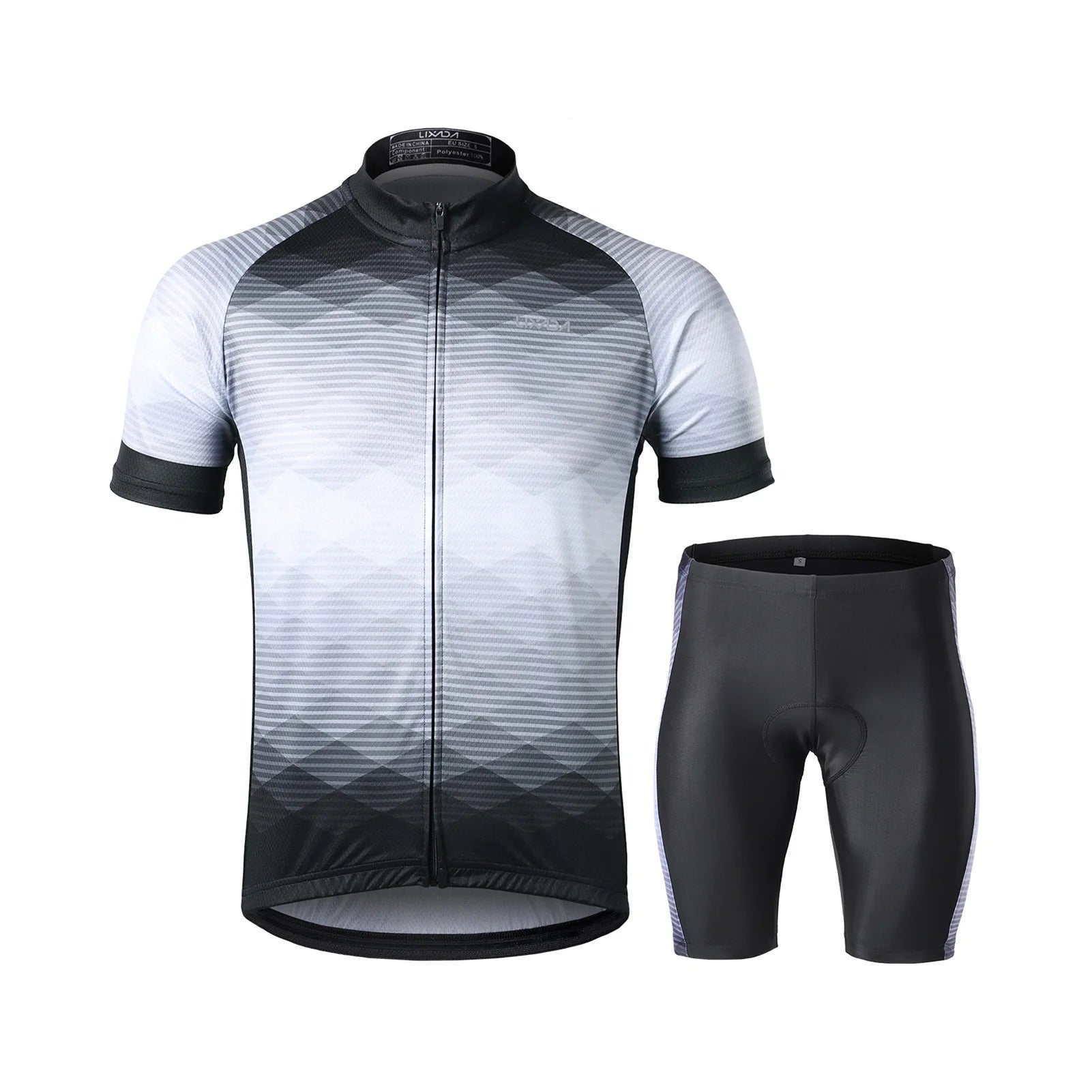 Lixada Men’s Cycling Jersey & Padded Shorts Set