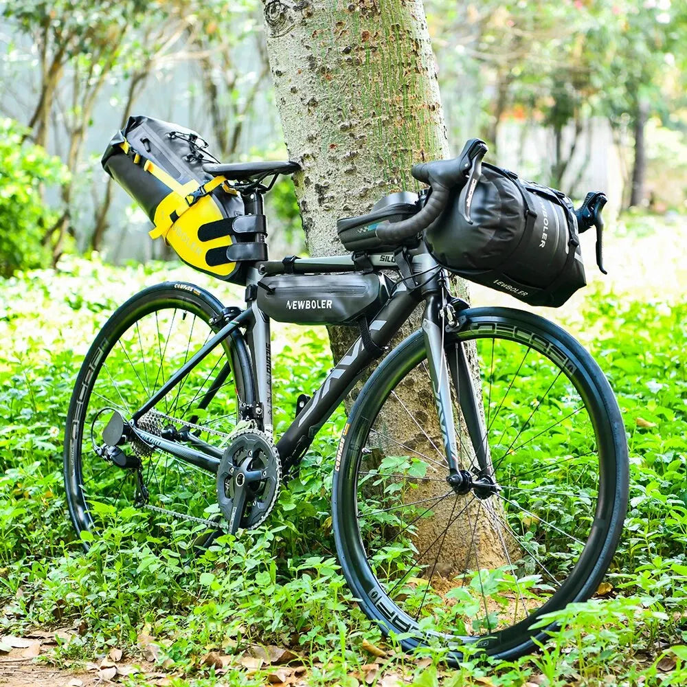 NEWBOLER Waterproof Front Bike Tube Bag