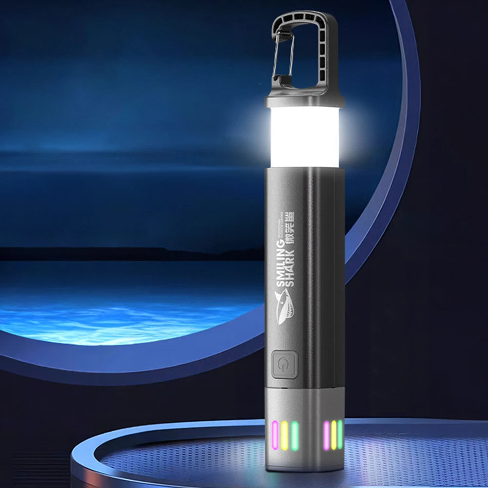 XPE+COB LED Zoomable Flashlight with Side Floodlight