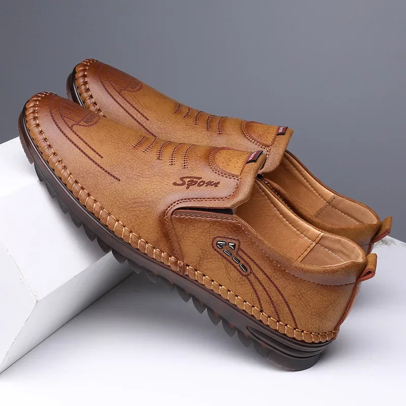Men’s Handmade Leather Moccasins – Casual Business Flats