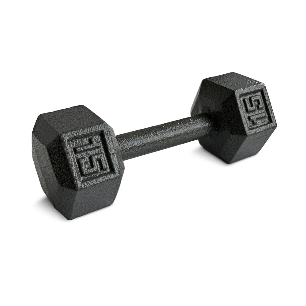 5 lb Cast Iron Dumbbell Pair – Durable Strength Training