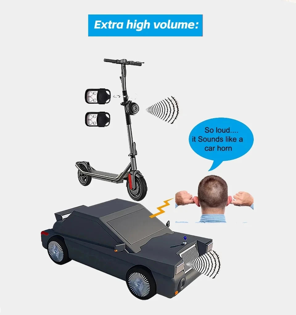FEDOG Electric Bike Horn & Anti-Theft Alarm