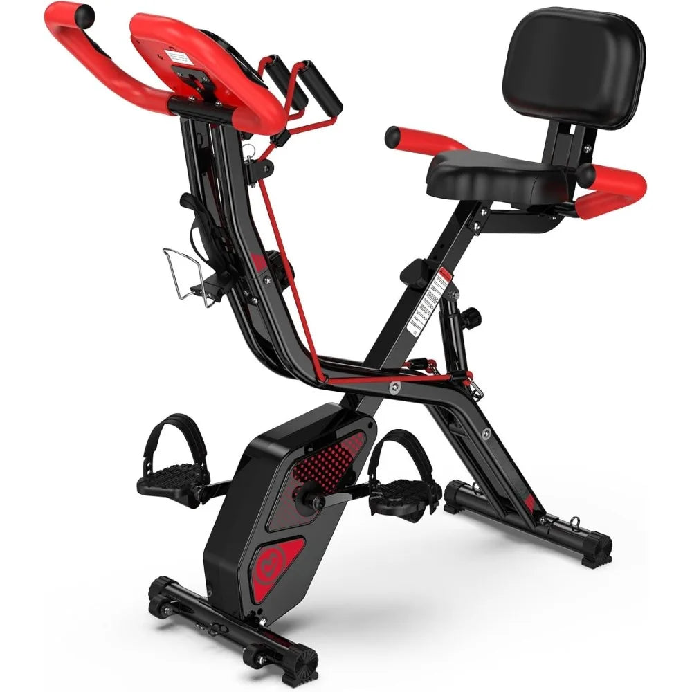Folding Magnetic Exercise Bike – Upright Indoor X-Bike