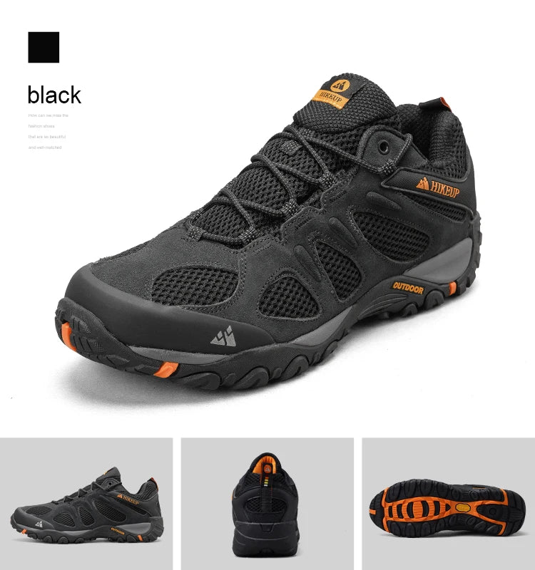 HIKEUP Men’s Non-Slip Breathable Hiking Shoes