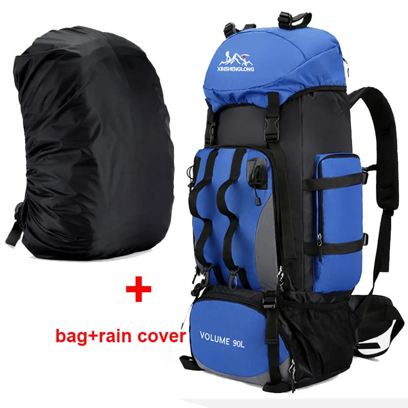90L Waterproof Hiking Camping Backpack – Large Outdoor Rucksack
