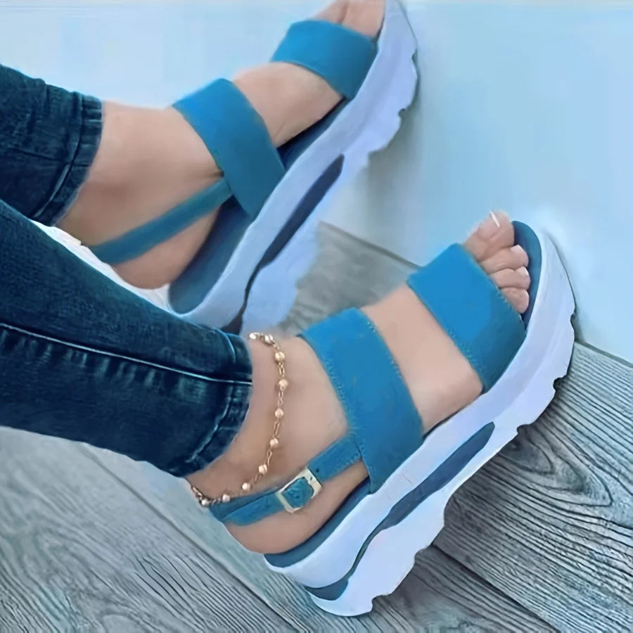 Women’s Summer Wedge Sandals – Open Toe, Non-Slip