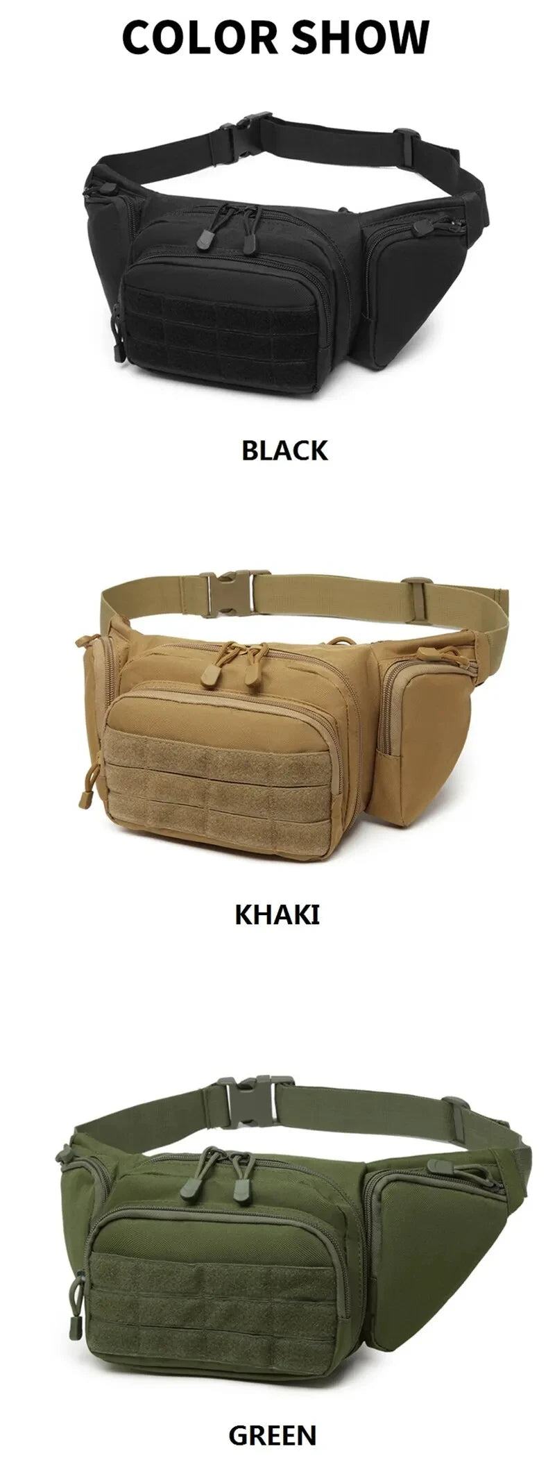 Tactical Nylon Waist Pack – Outdoor Hiking Phone Pouch