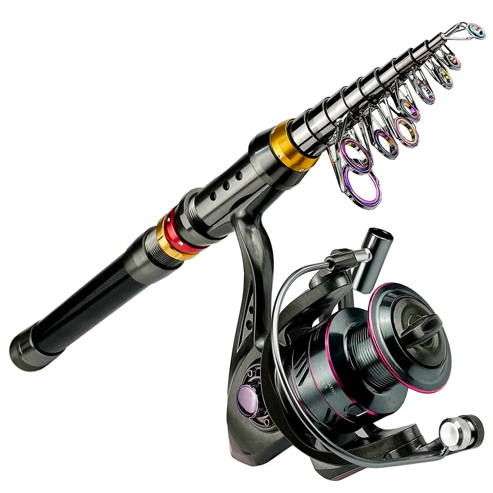 Carbon Fiber Telescopic Fishing Rod & Reel Combo (1.8-3.6m)