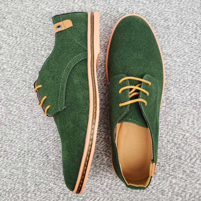 2024 Men’s Suede Oxford Shoes – Casual Dress Flats