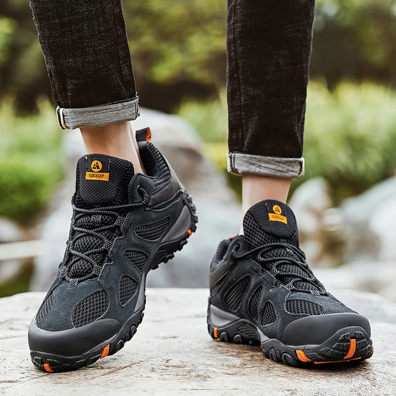 HIKEUP Men’s Non-Slip Breathable Hiking Shoes