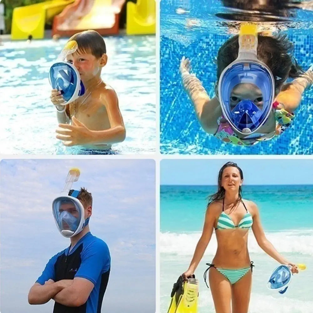 Full Face Anti-Fog Snorkeling Mask for Adults & Kids