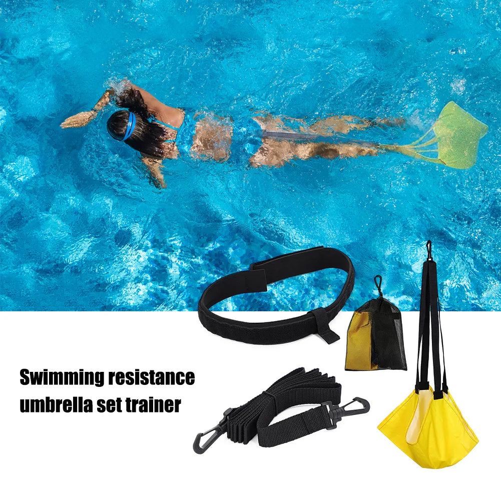 Adjustable Swimming Resistance Training Belt Set