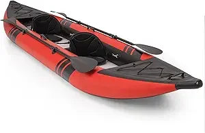 12.5 Ft Inflatable Tandem Kayak – 2-Person with Drop-Stitch Floor