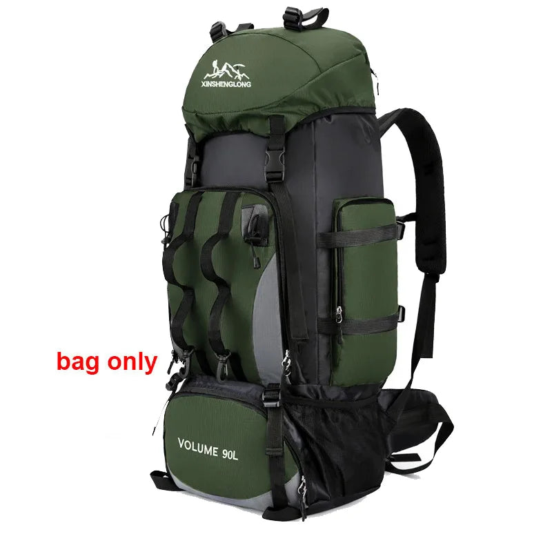 90L Waterproof Hiking Camping Backpack – Large Outdoor Rucksack