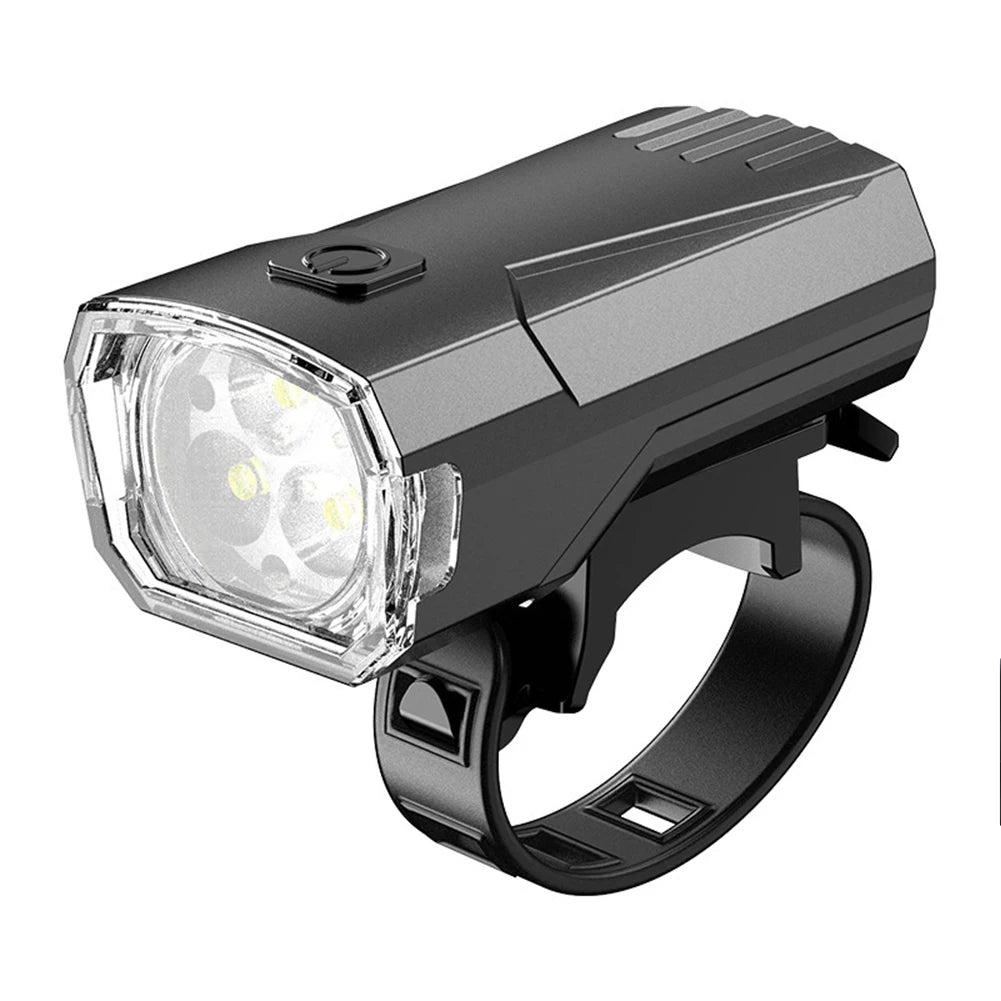 USB Rechargeable 3-LED Bike Headlight – Waterproof