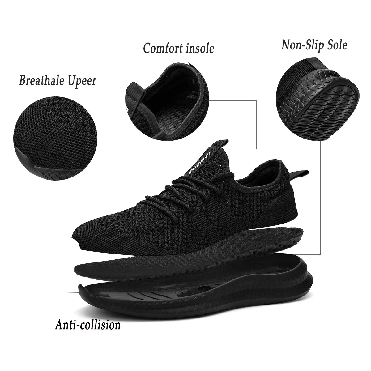 2022 Men’s Fashion Sneakers – Breathable & Lightweight