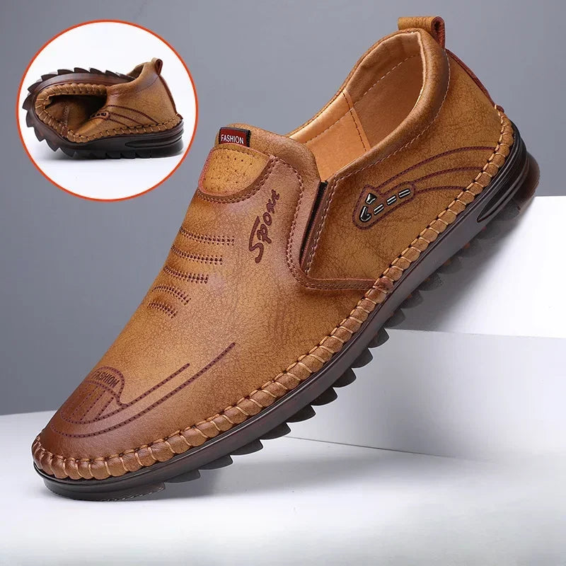 Men’s Handmade Leather Moccasins – Casual Business Flats