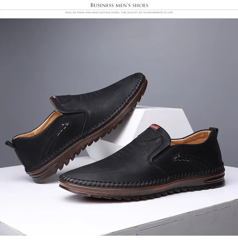 Men’s Handmade Leather Moccasins – Casual Business Flats