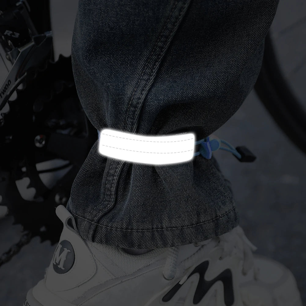 Reflective Bike Pants Strap – High Visibility Leg Bands