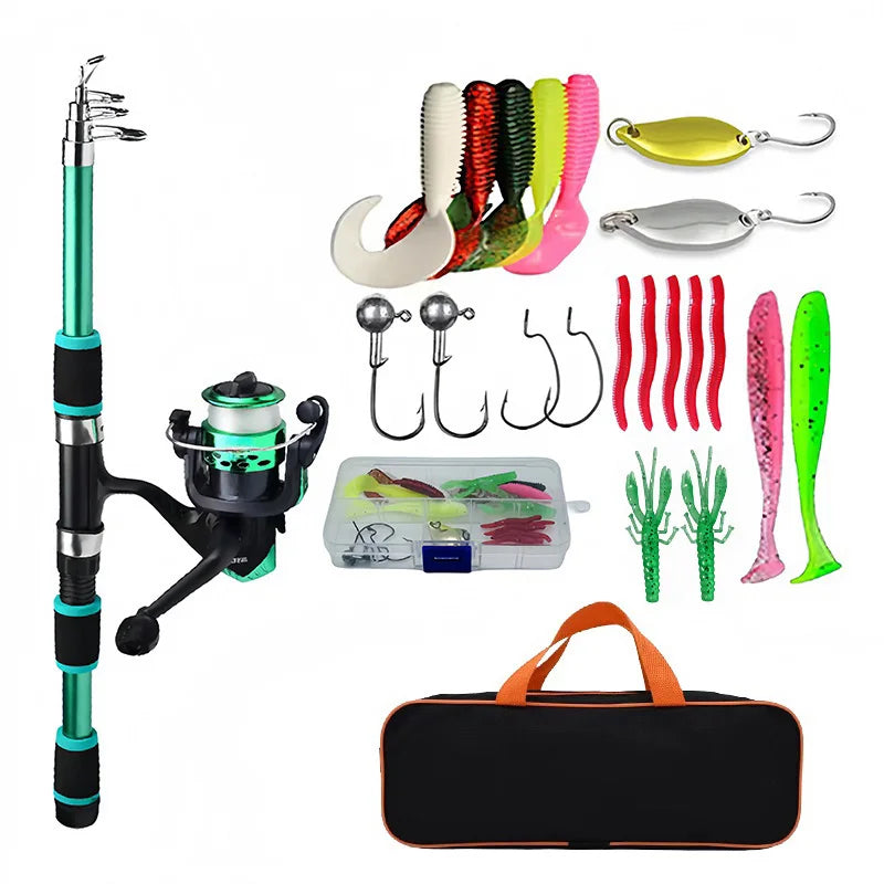 Telescopic Fishing Rod & Reel Full Kit