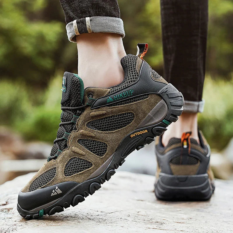 HIKEUP Men’s Non-Slip Breathable Hiking Shoes