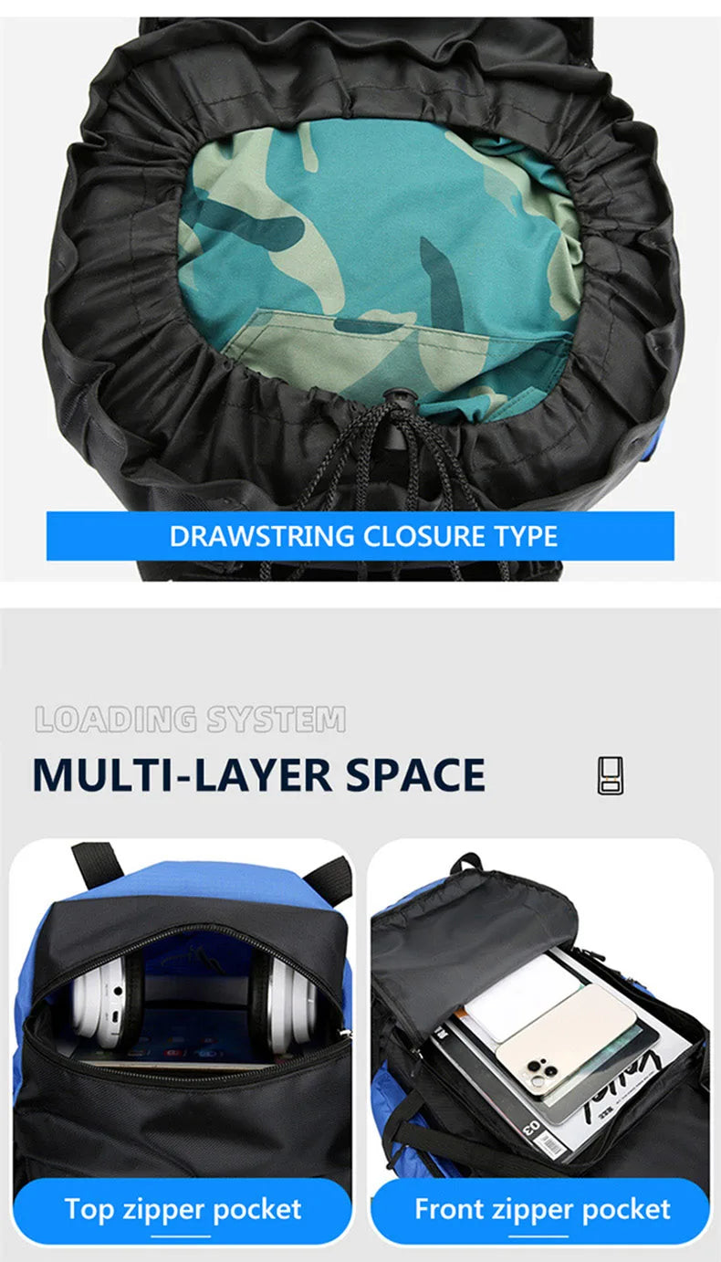 90L Waterproof Hiking Camping Backpack – Large Outdoor Rucksack