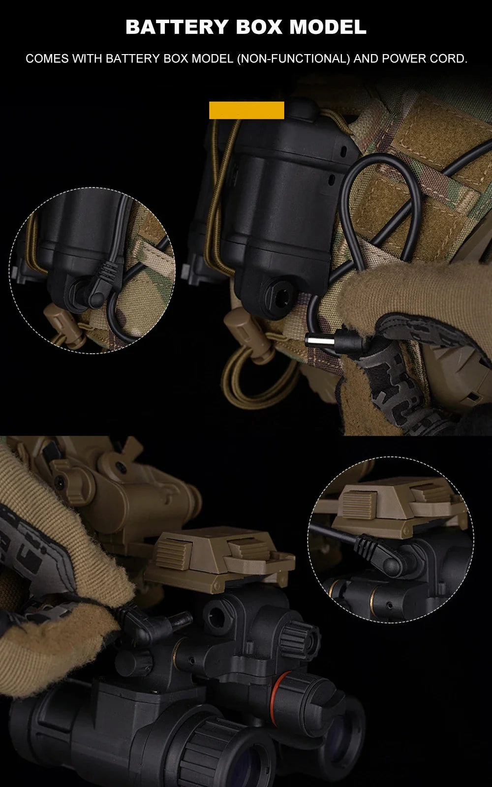 AN/PVS-31 Dummy Night Vision Goggles – Airsoft & Cosplay Model