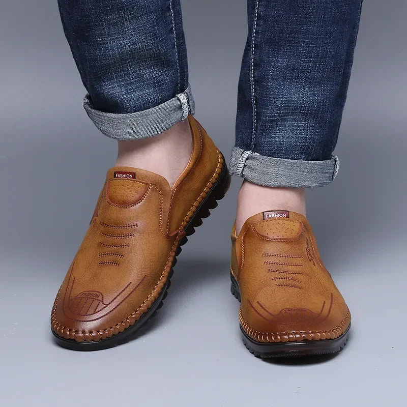 Men’s Handmade Leather Moccasins – Casual Business Flats