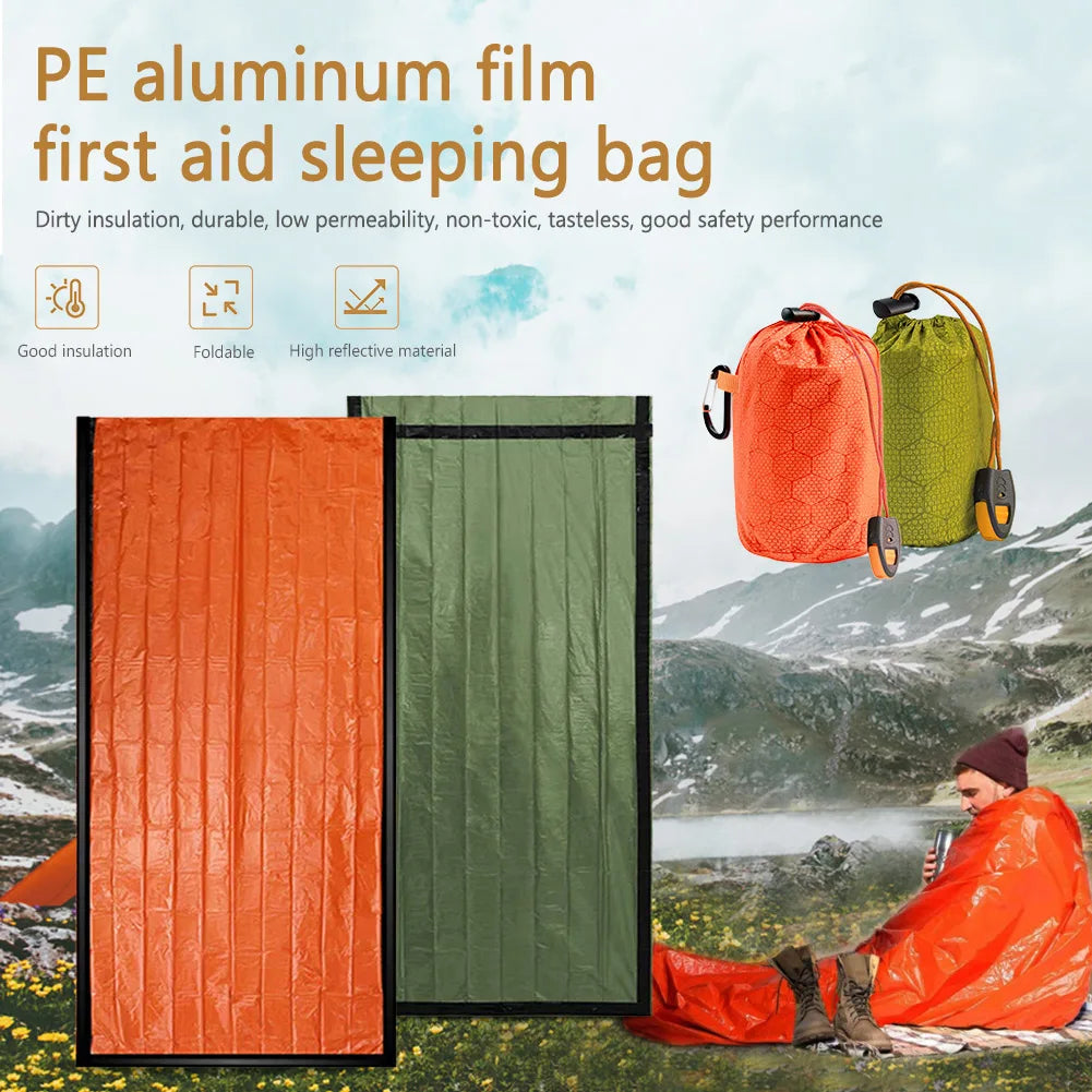 Portable PE Aluminum Survival Blanket for Camping