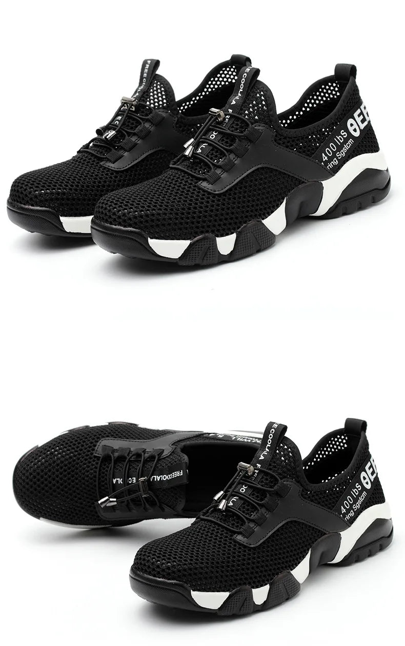 Breathable Summer Safety Shoes – Steel Toe Work Sneakers