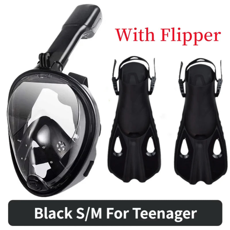 Full Face Anti-Fog Snorkeling Mask for Adults & Kids