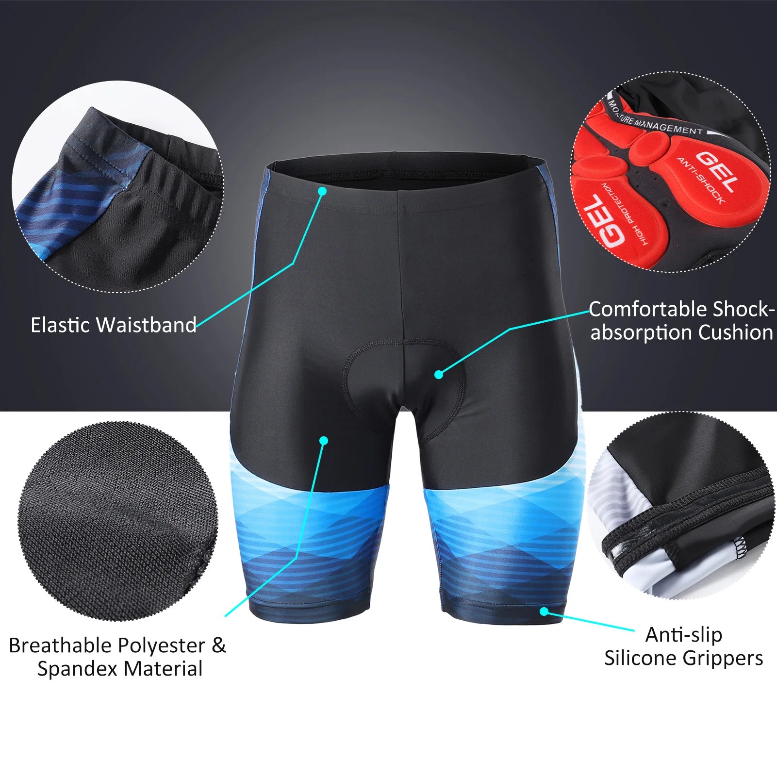 Lixada Men’s Cycling Jersey & Padded Shorts Set