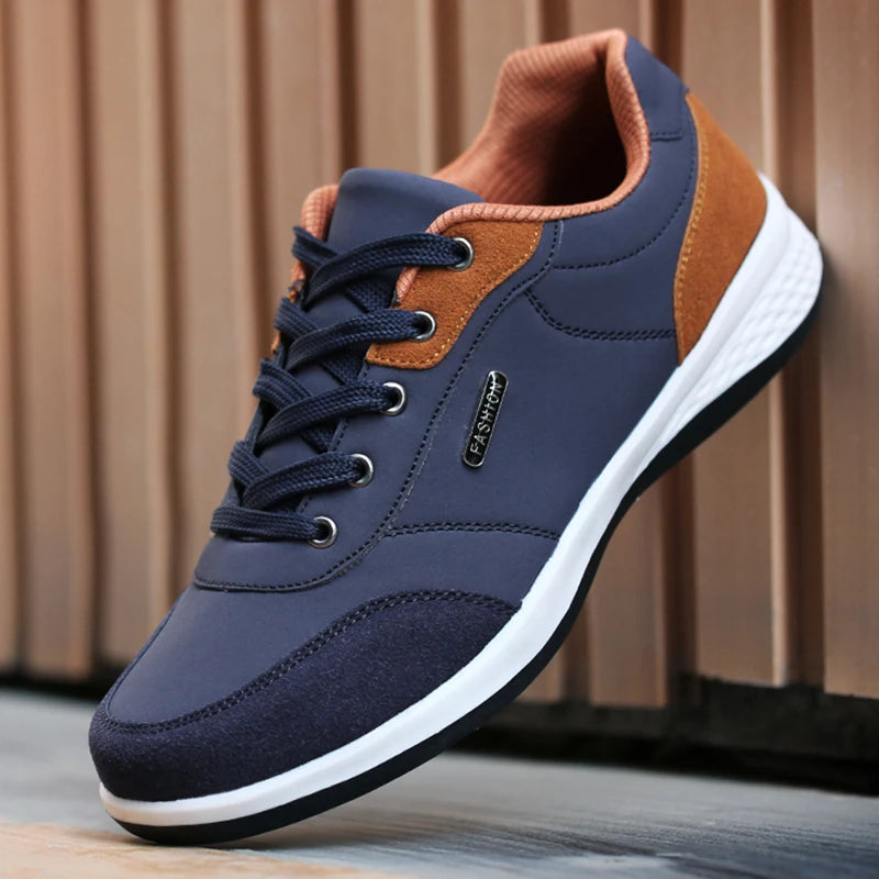 Balan Men’s Leather Sneakers – Breathable & Non-Slip